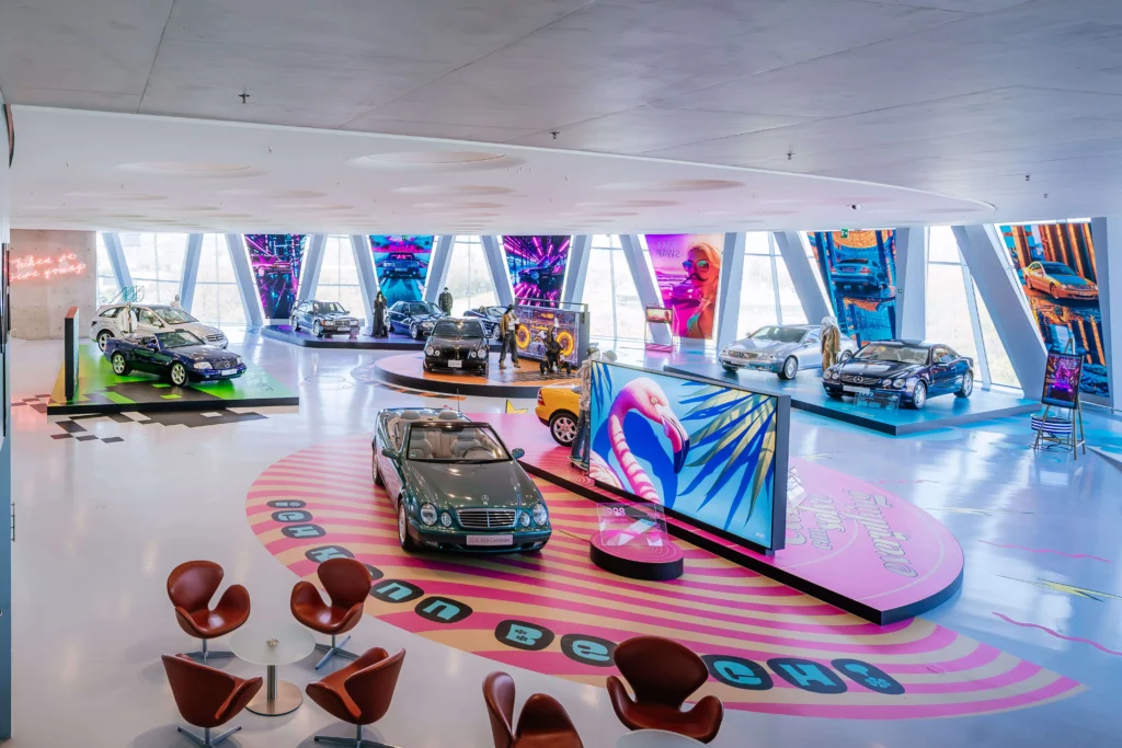 Special exhibition “Youngtimer” by Mercedes-Benz in Stuttgart