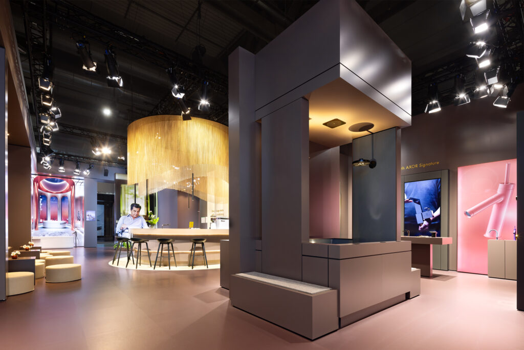 Raumtechnik Exhibition Booth for hansgrohe at Salone Internazionale del Bagno 2024 in Milano