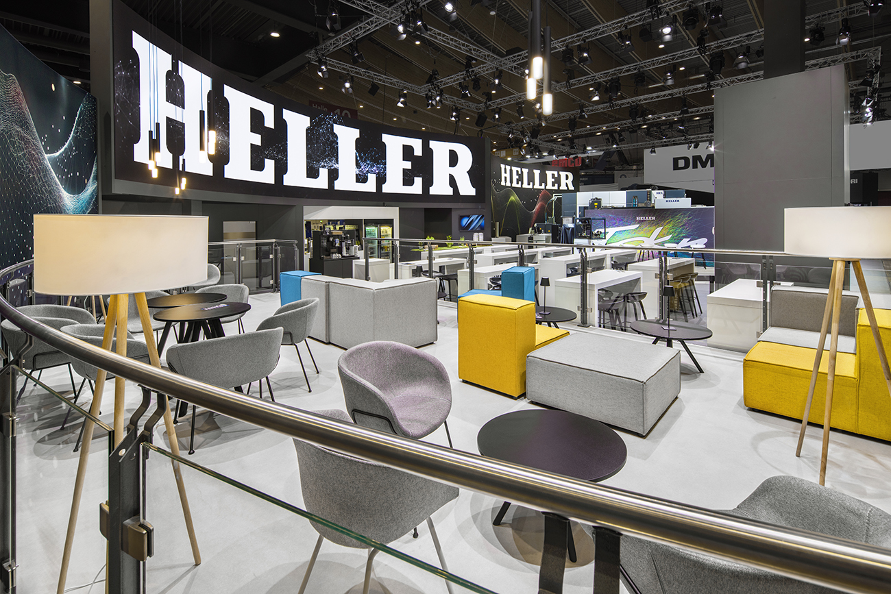 Raumtechnik Messestand für Heller auf der AMB 2024 in Stuttgart