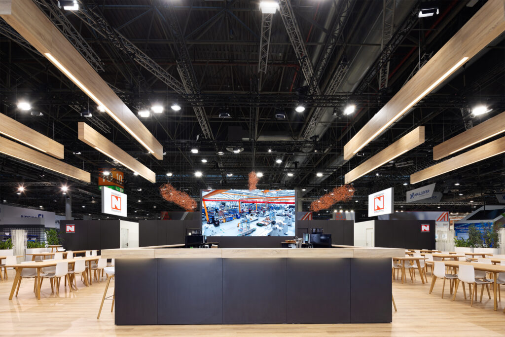 Raumtechnik exhibition booth for Niehoff at the wire 2024 in Düsseldorf