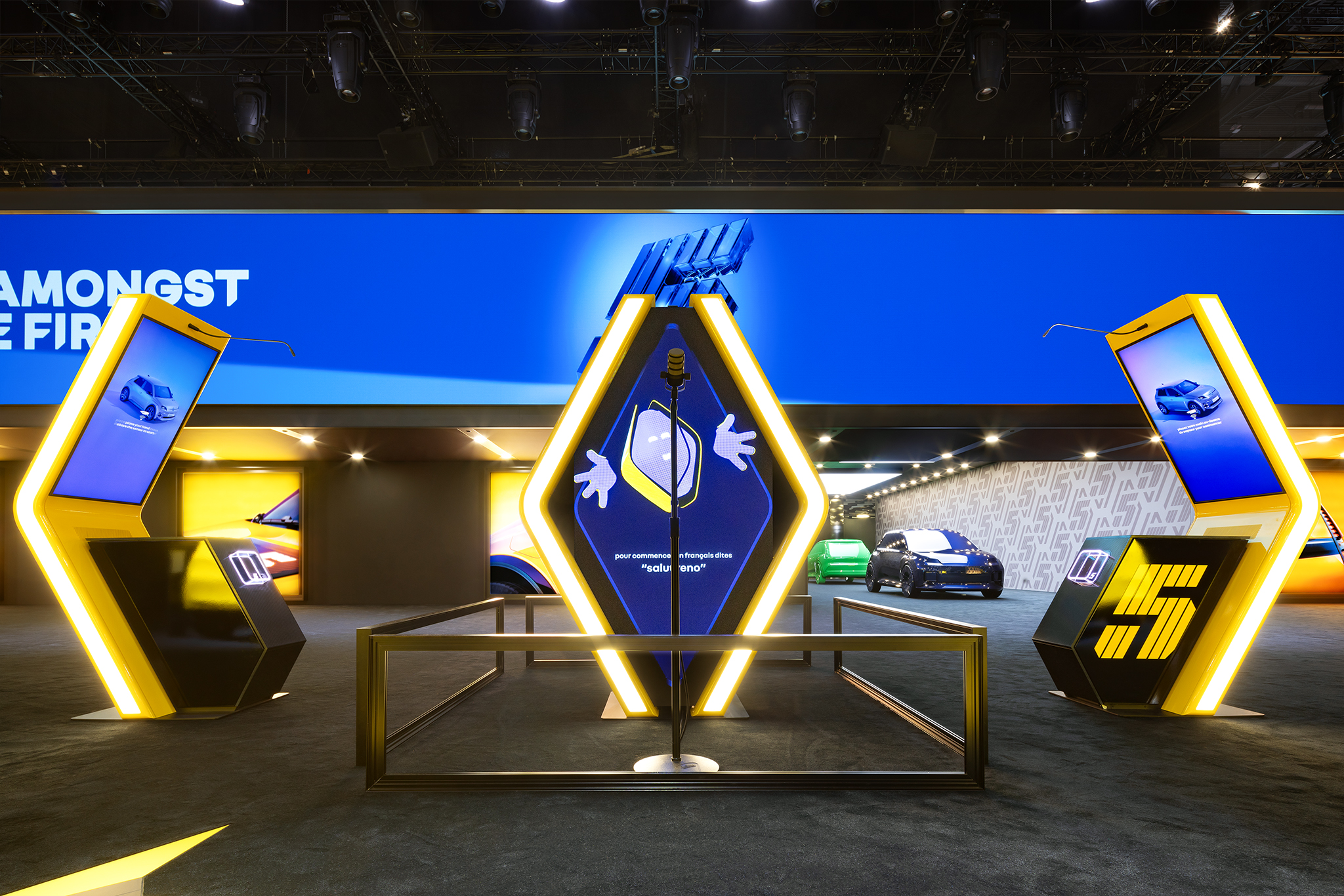 Raumtechnik Messestand für Renault auf der Autosalon 2024 in Genf