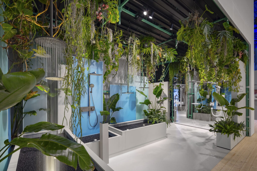 Raumtechnik Messestand für hansgrohe auf der ISH 2025 in Frankfurt