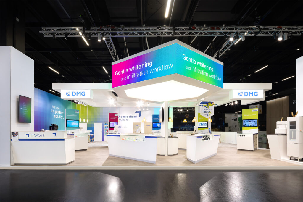 Raumtechnik Exhibition Booth Building for DMG at the IDS in Cologne