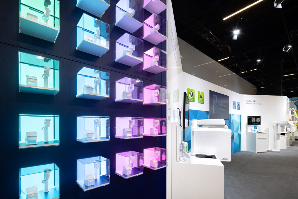 Raumtechnik Messestand für DÜRR DENTAL auf der IDS in Köln