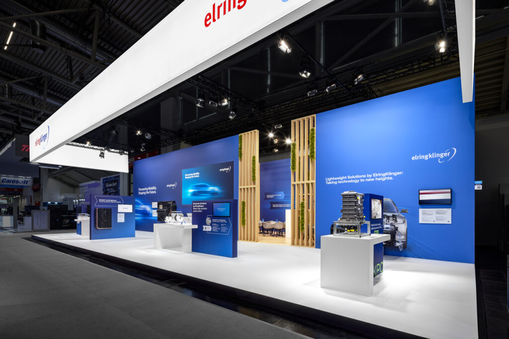 Raumtechnik Messestandbau und Messestanddesign für ElringKlinger auf der IAA in München