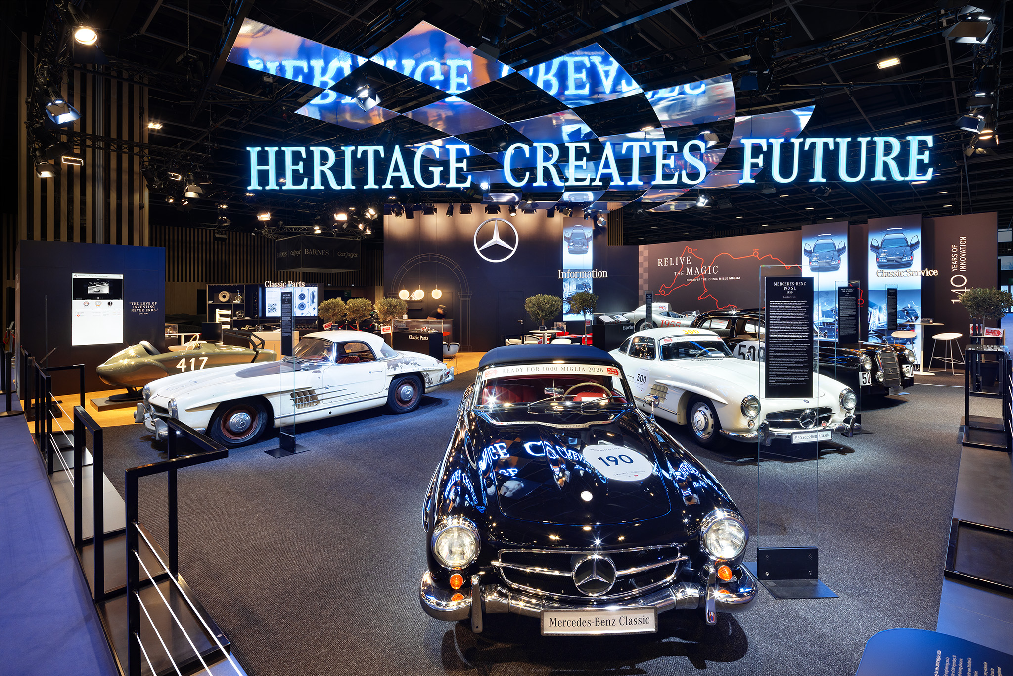 RAUMTECHNIK - MERCEDES BENZ HERITAGE GBH - RETROMOBILE 2026 - PARIS - STAND PHOTOGRAPHY - #0833 (Ir)